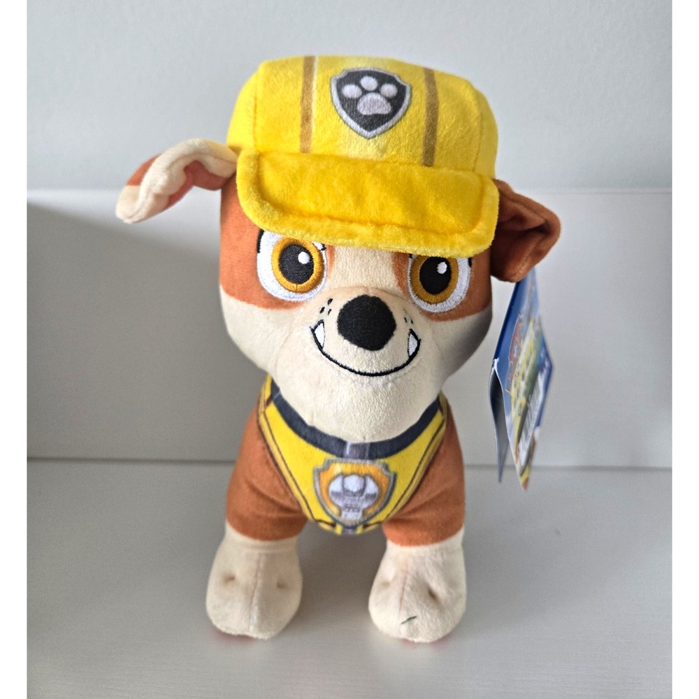 Nickelodeon Nick Jr. PAW Patrol Rubble Dog Plush Stuffed Animal